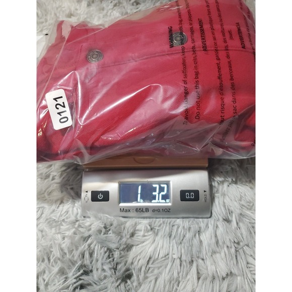 Lauren Jeans Co Ralph Lauren Red Plaid Lined Hoodie Jacket Button Front Women XL - Picture 10 of 10